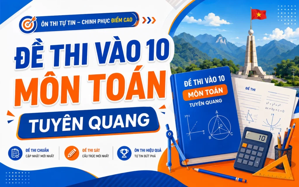 Đề Thi Vào 10 MÔN TOÁN Tuyên Quang 2026 2027